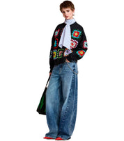 ESSENTIEL ANTWERP KARNAVAL SCHWARZES SWEATSHIRT