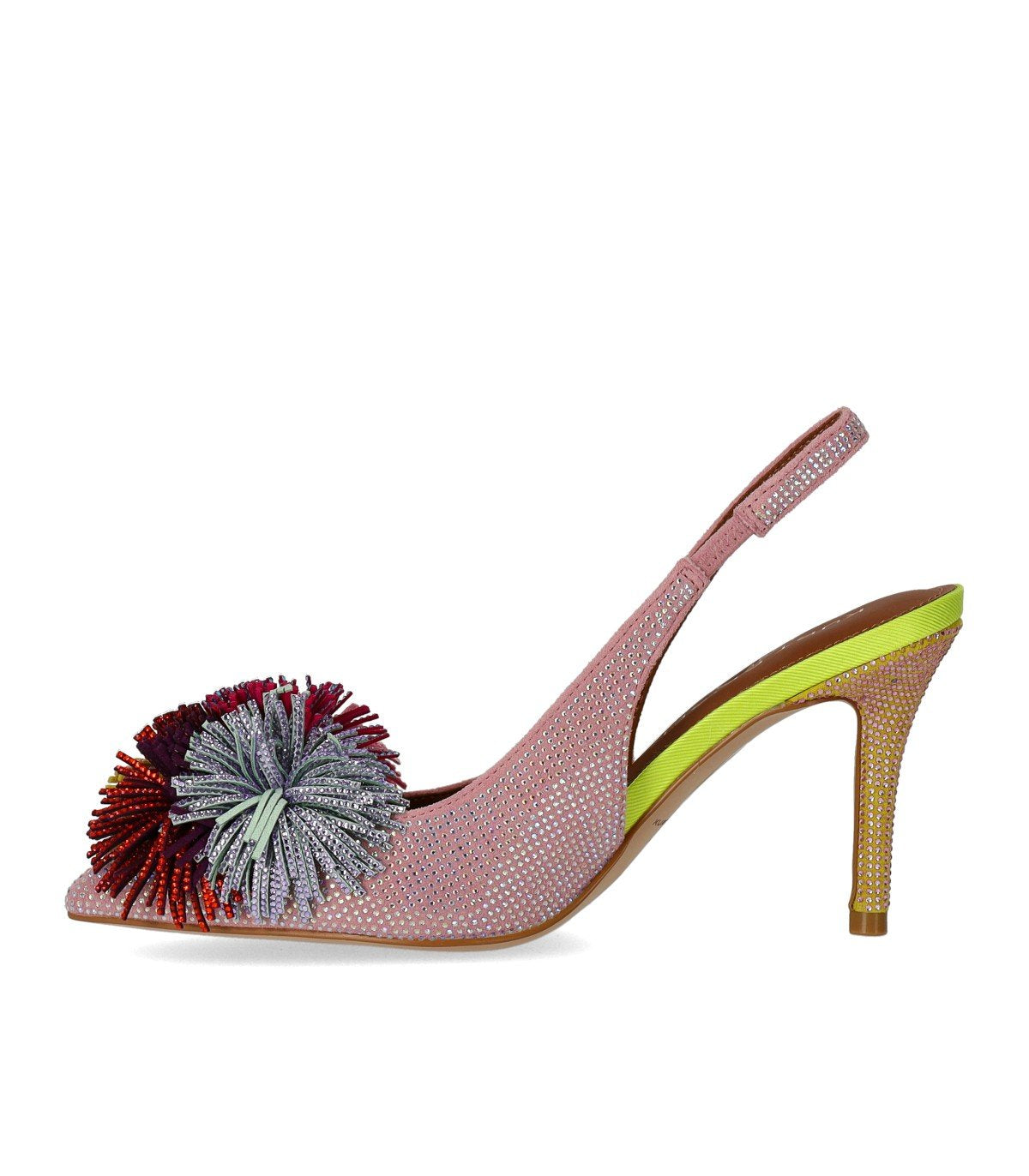 KURT GEIGER POM POM ROZE SLINGBACK PUMP