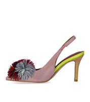 KURT GEIGER POM POM ROZE SLINGBACK PUMP