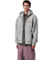 CARHARTT WIP AMERICAN SCRIPT GREY HOODIE