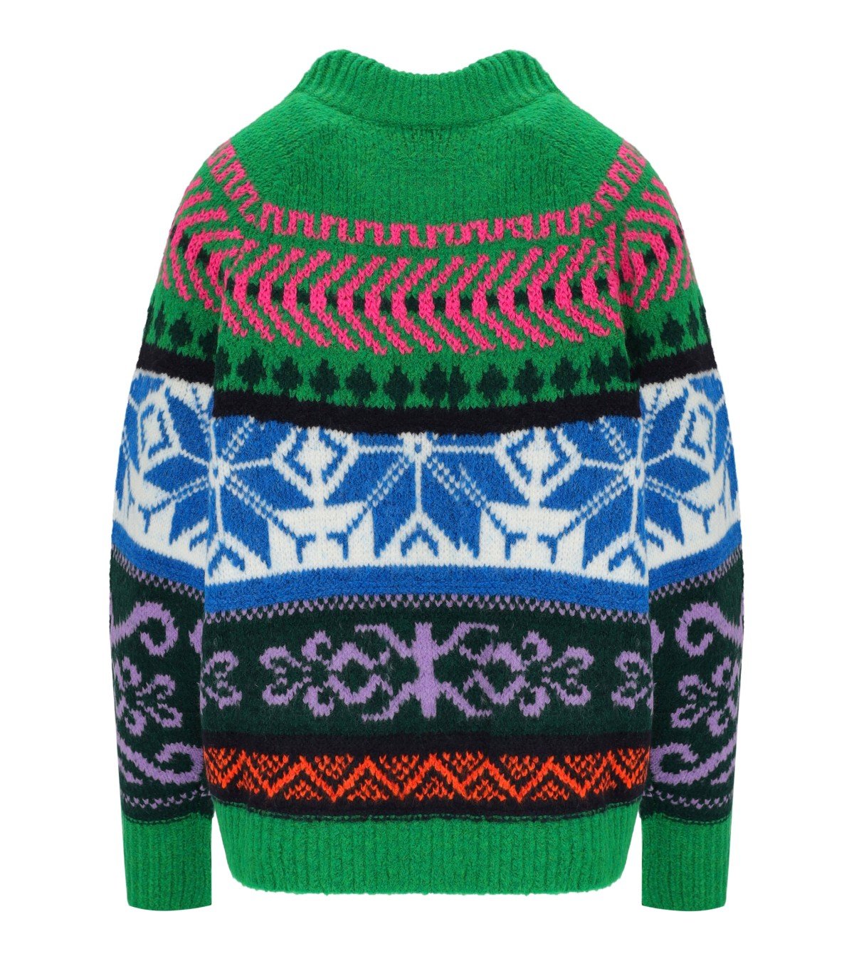ESSENTIEL ANTWERP IRELANDO GREEN CREWNECK SWEATER