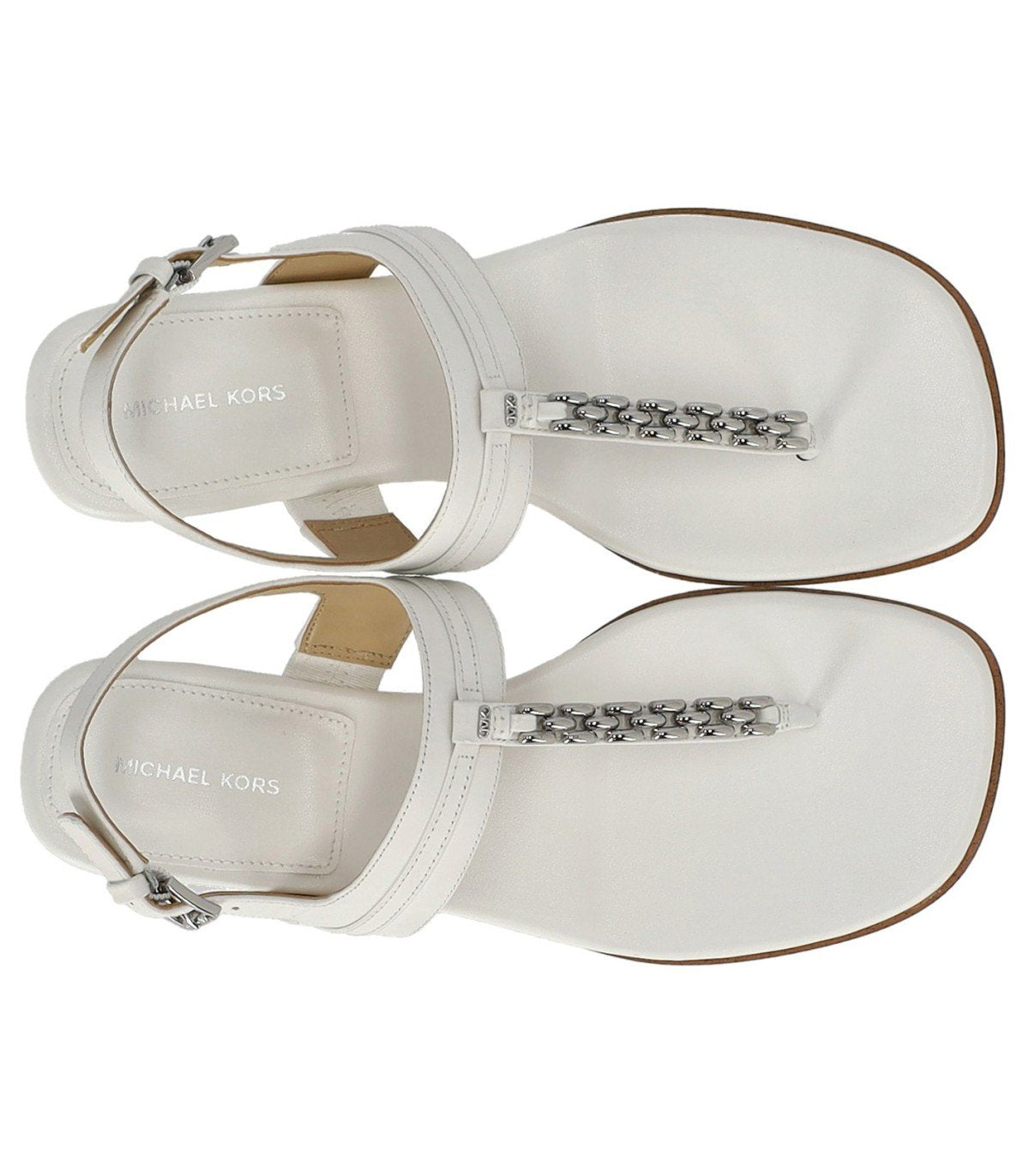 MICHAEL KORS MARCIA WHITE THONG SANDAL