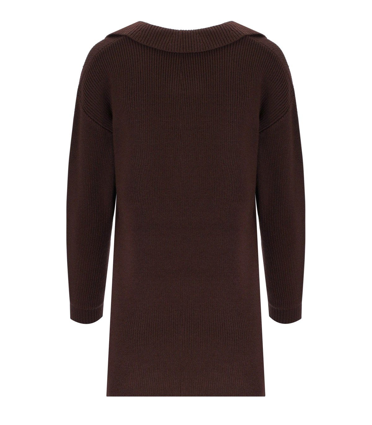 ELISABETTA FRANCHI COFFEE POLO SWEATER