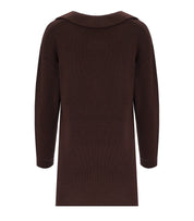 ELISABETTA FRANCHI COFFEE POLO SWEATER