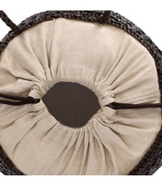 DRAGON DIFFUSION JUVENTUS BROWN HANDBAG