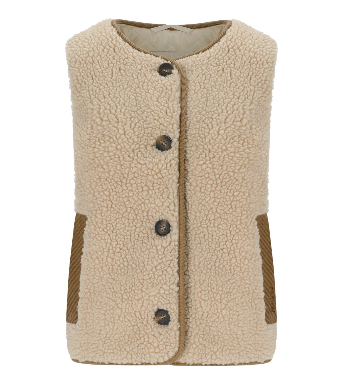 BARBOUR LUCIANA FLEECE NATURAL VEST