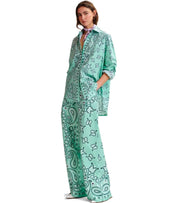 ESSENTIEL ANTWERP HINTWERPEN AQUA GREEN PANTS
