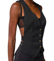 ELISABETTA FRANCHI BLACK VEST