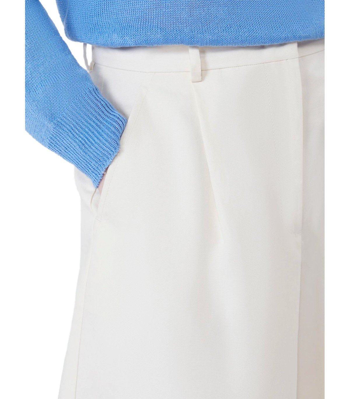 MAX MARA WEEKEND CUBA ECRU' BERMUDA-SHORTS