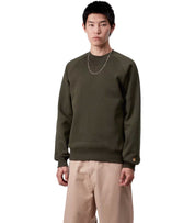 CARHARTT WIP CHASE OLIVE GREEN SWEATSHIRT