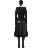 FALDA EFECTO CUERO NEGRA ELISABETTA FRANCHI