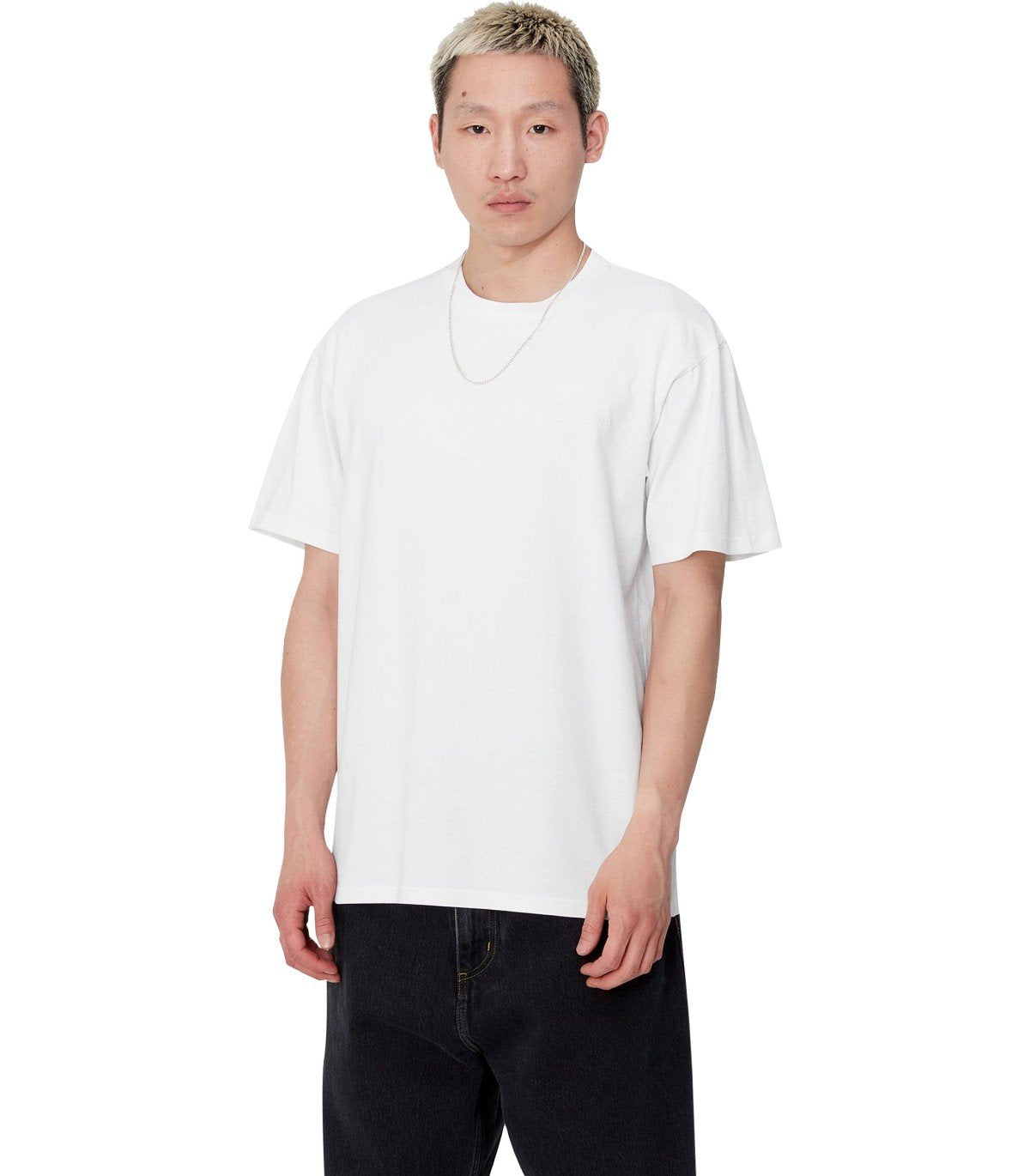 CARHARTT WIP S/S DUSTER SCRIPT WHITE T-SHIRT