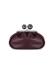 MAX MARA WEEKEND PASTICCINO MILVANEW MEDIUM BURGUNDY CLUTCH