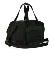 BARBOUR FIELD WAX GRÜNE REISETASCHE