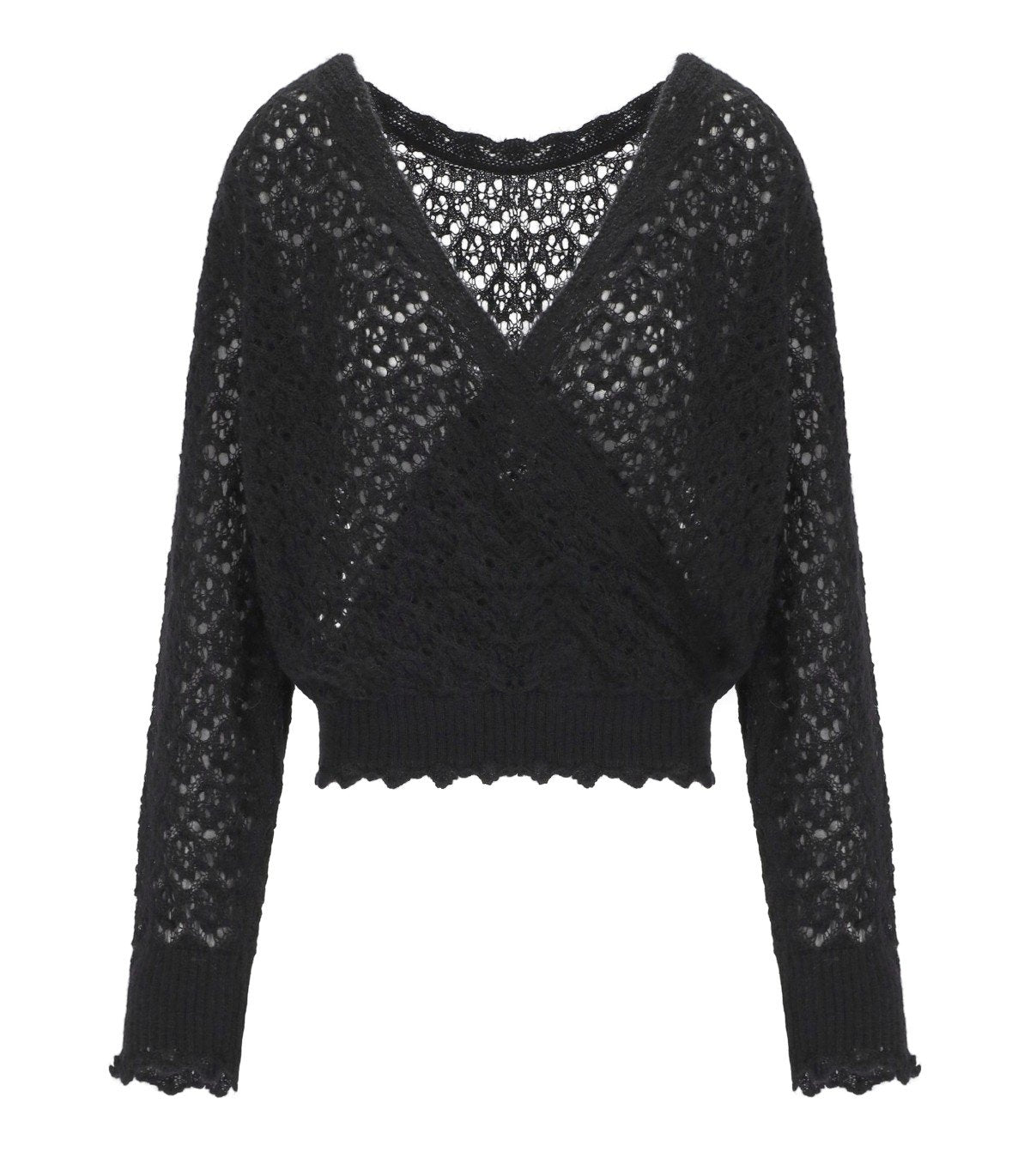 MAGLIONE TRAFORATO NERO TWINSET