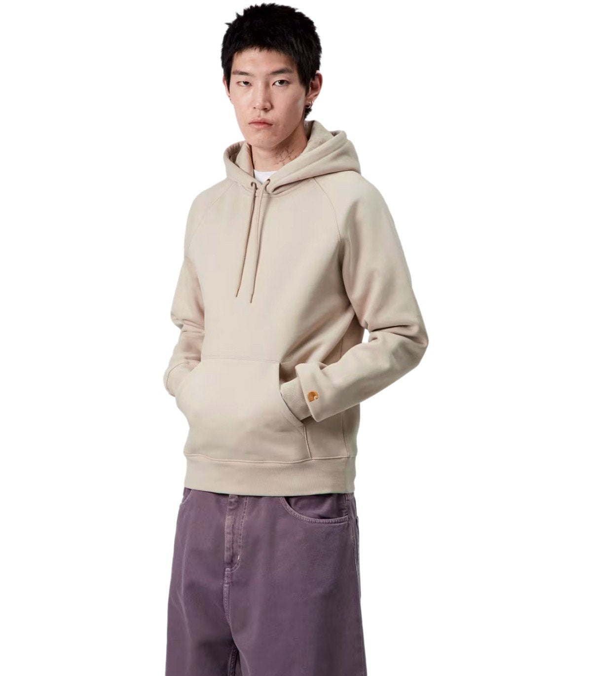 CARHARTT WIP CHASE FLEUR DE SEL HOODIE