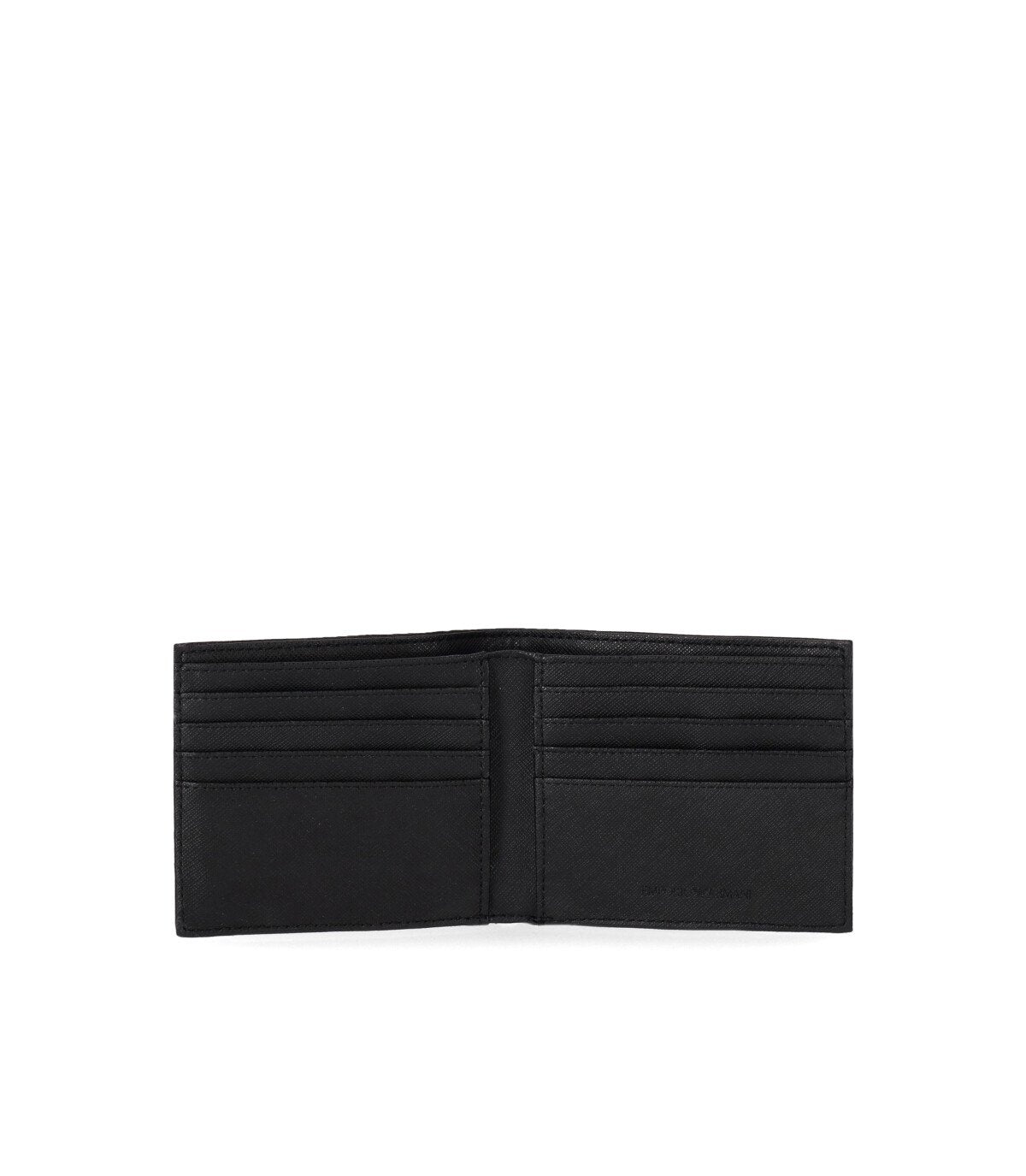 EMPORIO ARMANI BLACK WALLET WITH LOGO