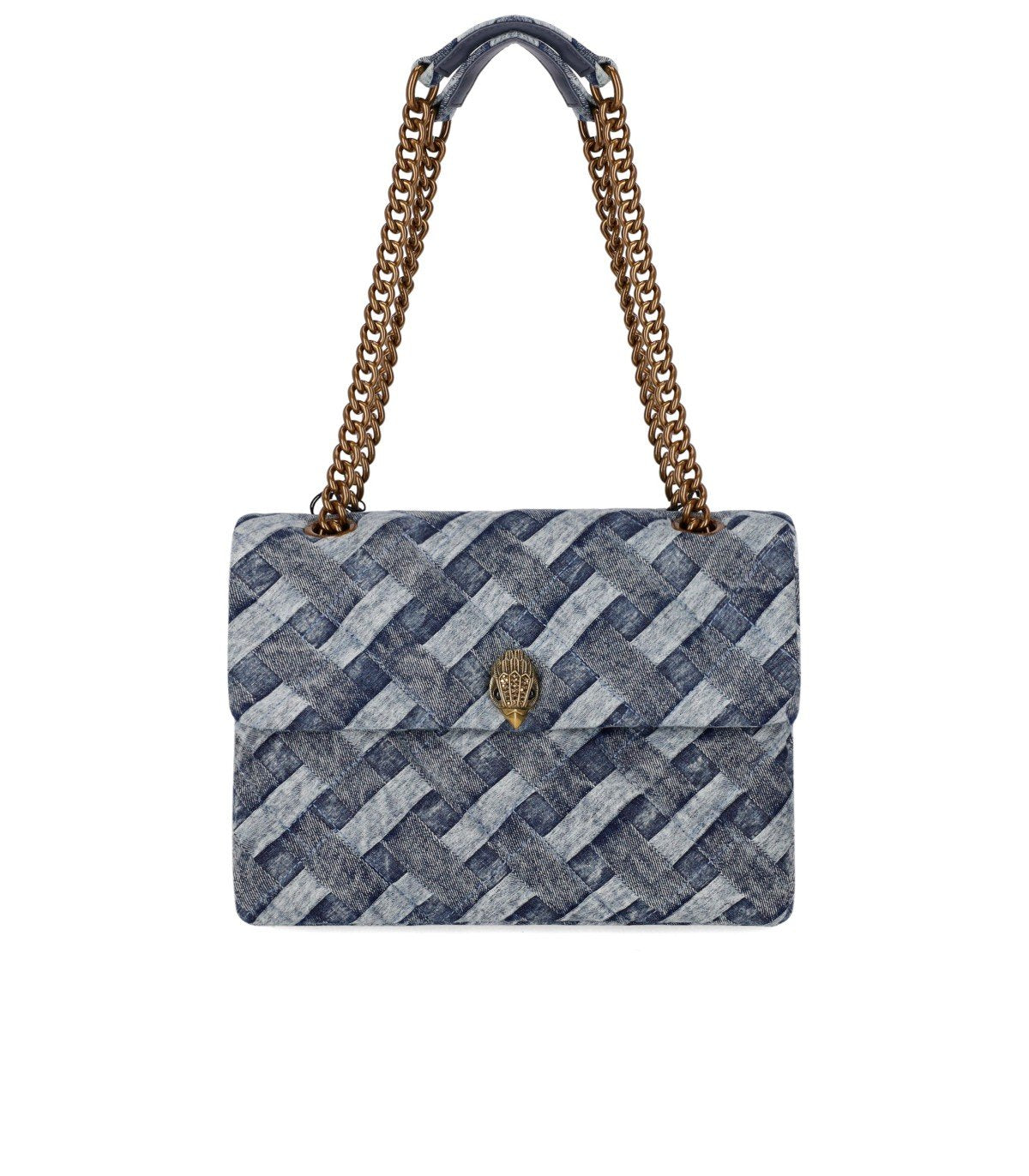 KURT GEIGER KENSINGTON DENIM SHOULDER BAG