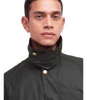 BARBOUR ASHBY WAX OLIVGRÜNE JACKE