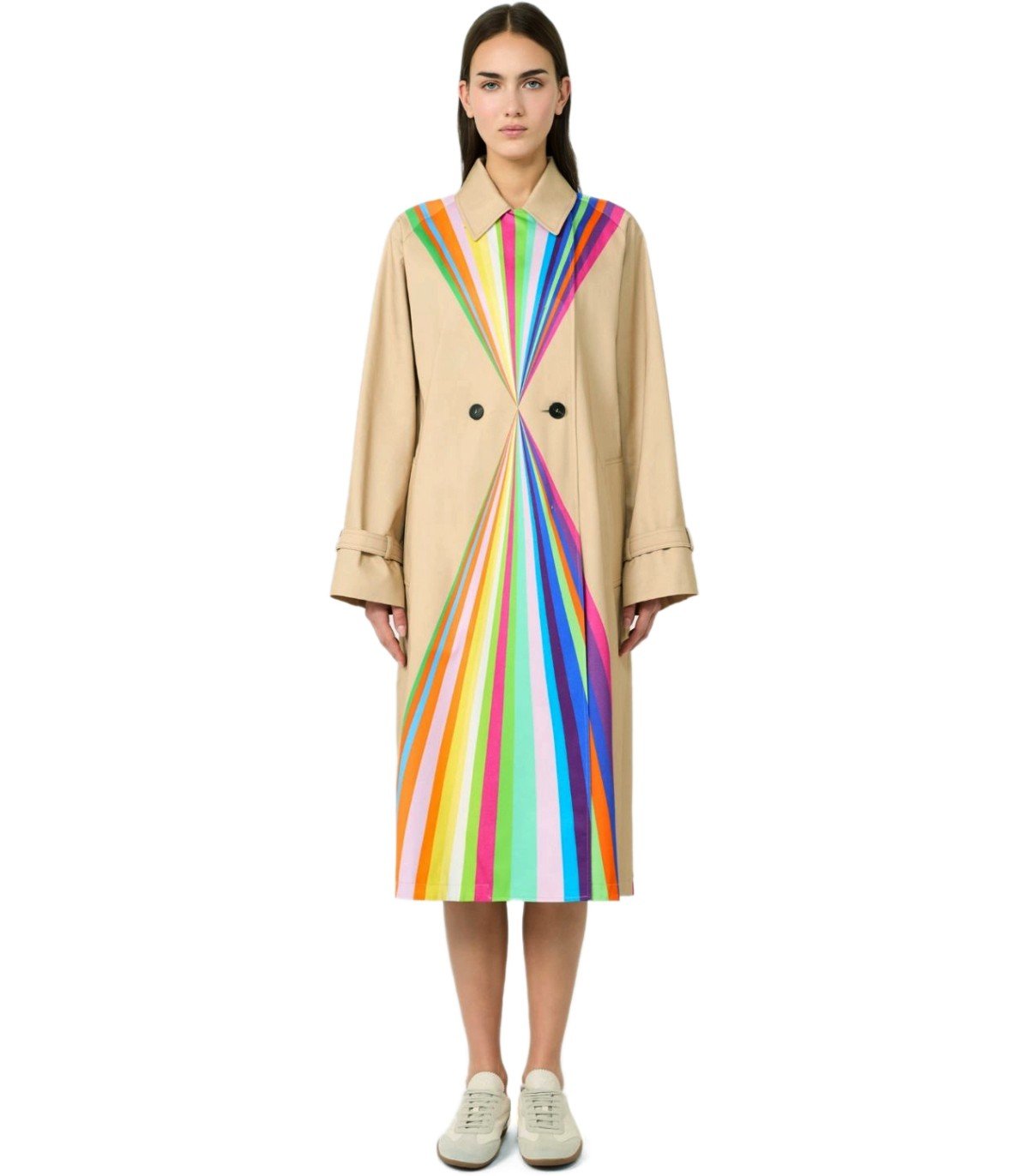 MAX MARA WEEKEND SPALANCA BEIGE TRENCH COAT