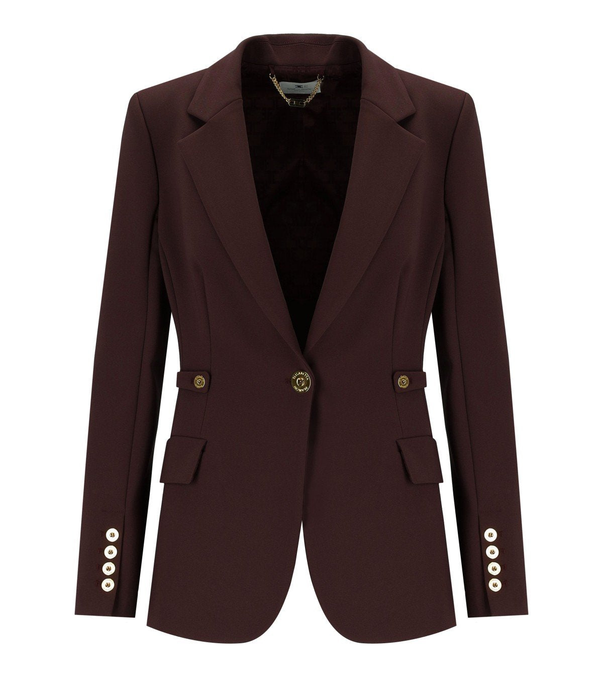 CHAQUETA DE BOTONADURA SENCILLA MERLOT ELISABETTA FRANCHI