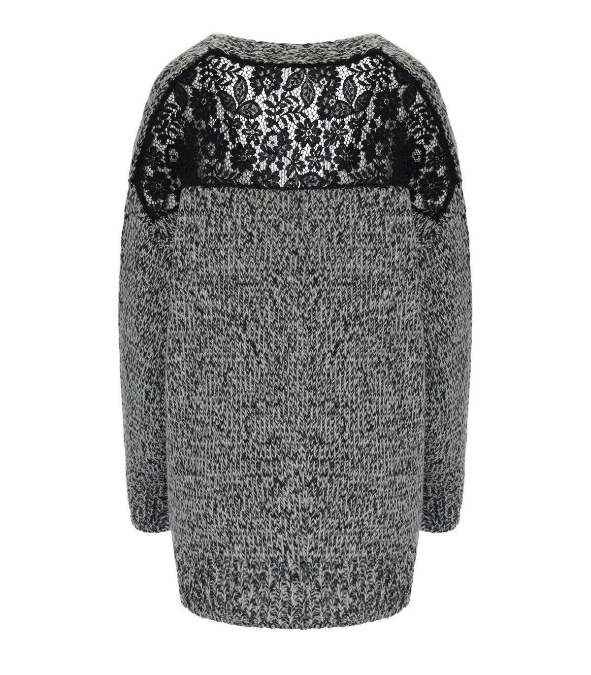 ESSENTIEL ANTWERP INLACE BLACK CARDIGAN