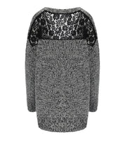 ESSENTIEL ANTWERP INLACE BLACK CARDIGAN