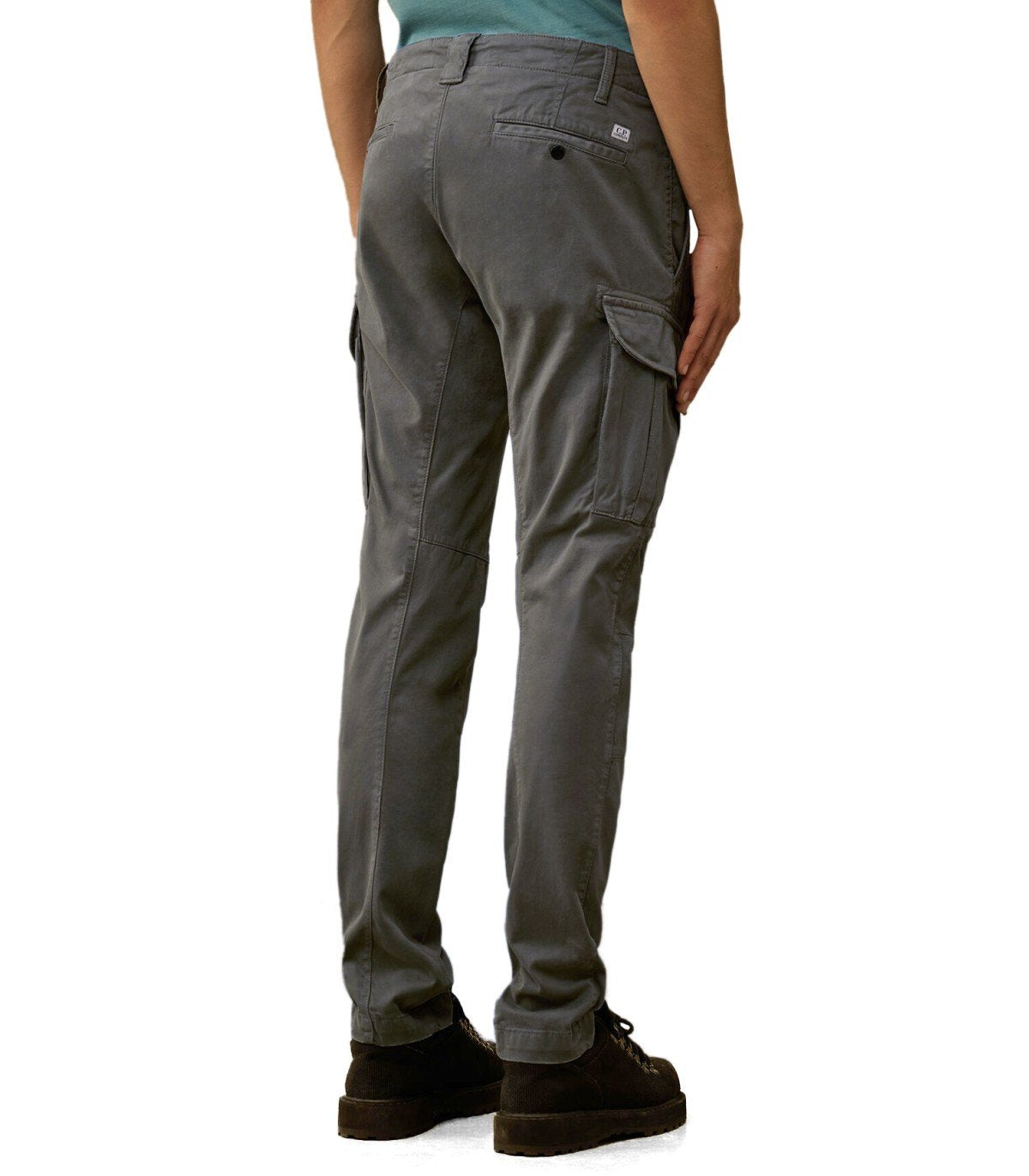 C.P. COMPANY STRETCH SATEEN DARK SHADOW CARGO PANTS