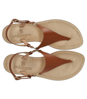 PAOLO FERRARA BROWN THONG SANDAL