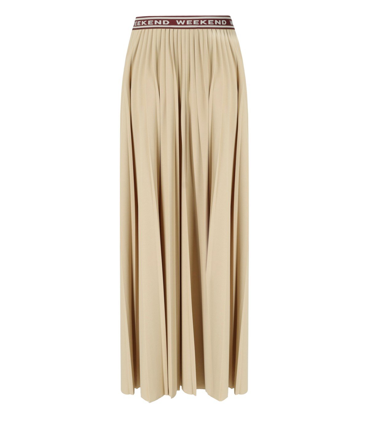 MAX MARA WEEKEND BLEU SABBIA PLEATED SKIRT
