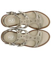 ASH PAPRIKA TALC FLAT SANDAL