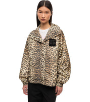 GANNI ANIMAL PRINT NYLON JACKET