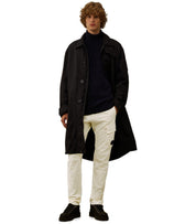 C.P. COMPANY STRETCH SATEEN PISTACHIO SHELL CARGO PANTS