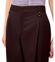 ELISABETTA FRANCHI BROWN BERMUDA SHORTS