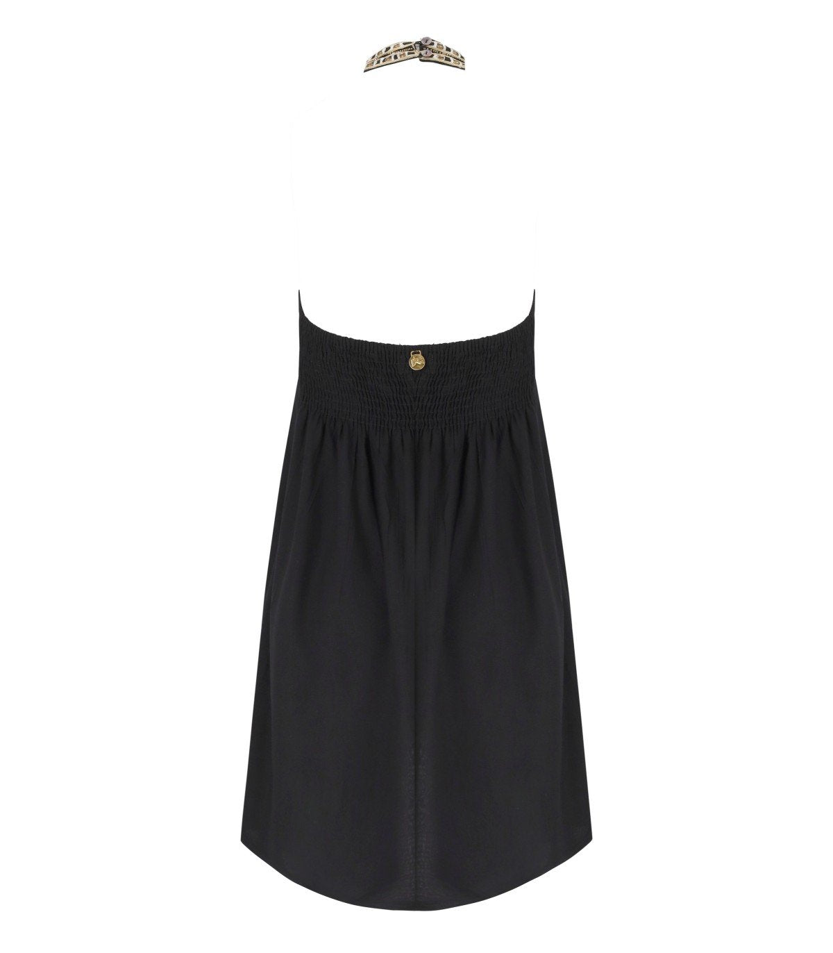 PAHIESA FORMENTERA BLACK FLORAL DRESS