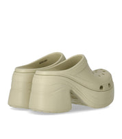 CROCS SIREN IVORY HEELED CLOG