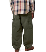 CARHARTT WIP DOUBLE KNEE OLIVE GREEN PANTS