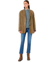 MAX MARA WEEKEND ROLANDA BEIGE SINGLE-BREASTED BLAZER