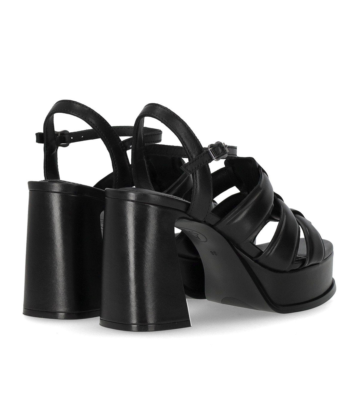 ASH MINA BLACK HEELED SANDAL
