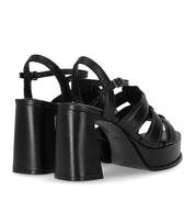 ASH MINA BLACK HEELED SANDAL