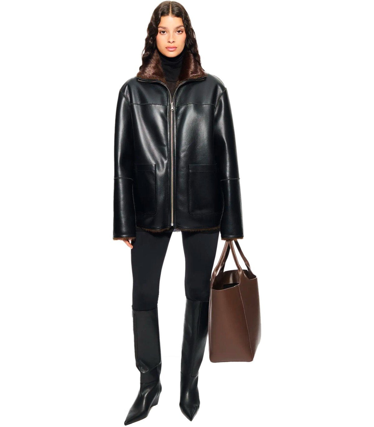 VESTE RÉVERSIBLE BRELLA NOIRE STAND STUDIO