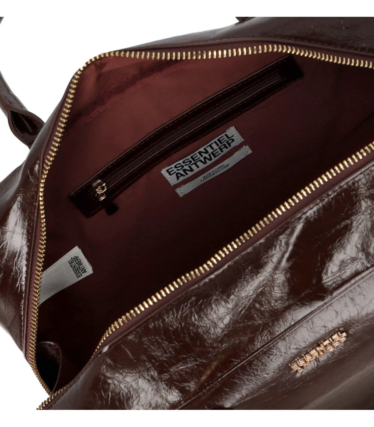 ESSENTIEL ANTWERP IREMY BURGUNDY HANDBAG