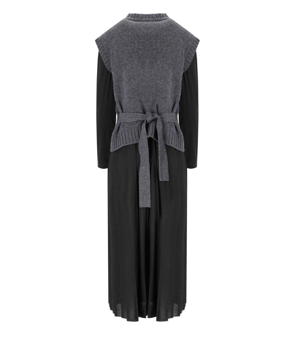 MAX MARA WEEKEND EBRO SCHWARZES 2-IN-1 KLEID