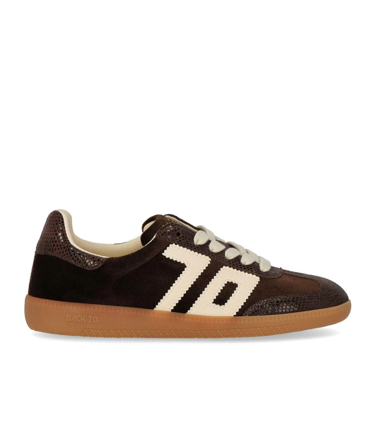 SNEAKER CLOUD VELOURS BRUN BACK70