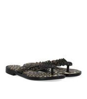 TONGS IMPRIMÉ LÉOPARD GANNI