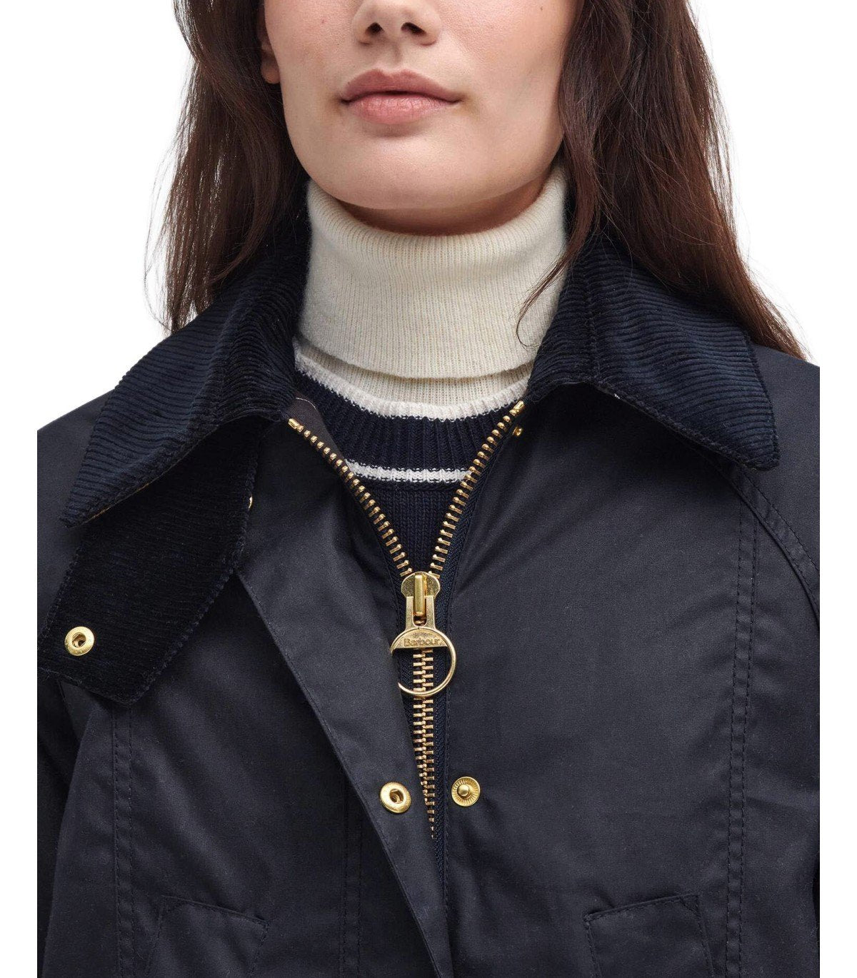 JACKE MODERN BEADNELL WAX MARINEBLAU BARBOUR