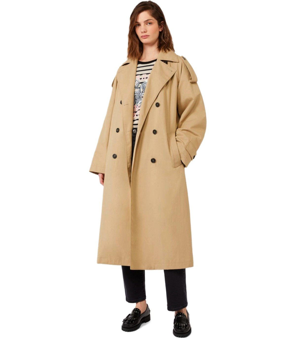 MAX MARA WEEKEND CANASTA BEIGE TRENCHCOAT