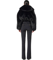 ELISABETTA FRANCHI BLACK BUSTIER JACKET