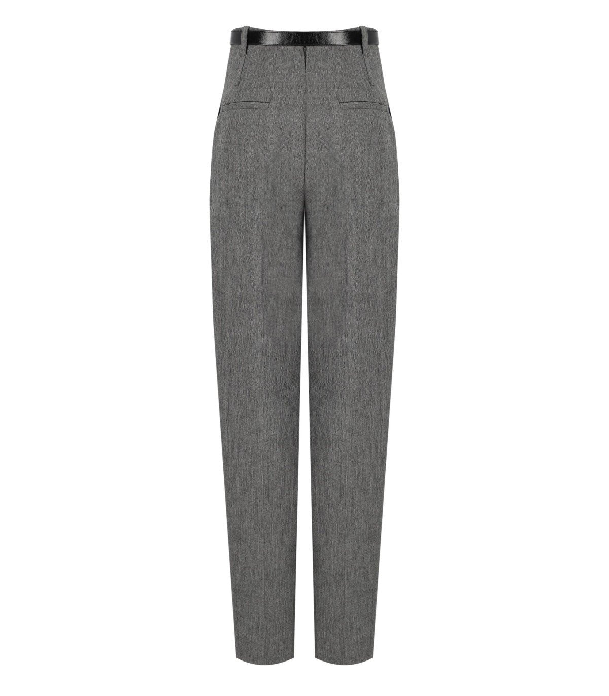 PANTALONE CON CINTURA GRIGIO MELANGE ELISABETTA FRANCHI 