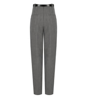 PANTALONE CON CINTURA GRIGIO MELANGE ELISABETTA FRANCHI 